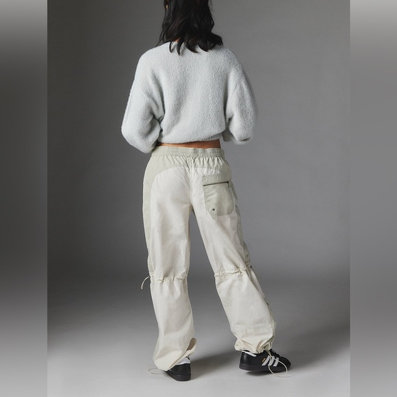 Silence + Noise Grey Lee Motocross Sage Streetwear Cargo Utility Pants Size S - Picture 8 of 14